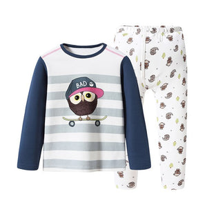 Kids Pajama Sets Boys Cartoon Soft Pijamas Children Cotton Autumn Casual Family Sleepwear Pajamas Girls Cute Pyjama Enfant