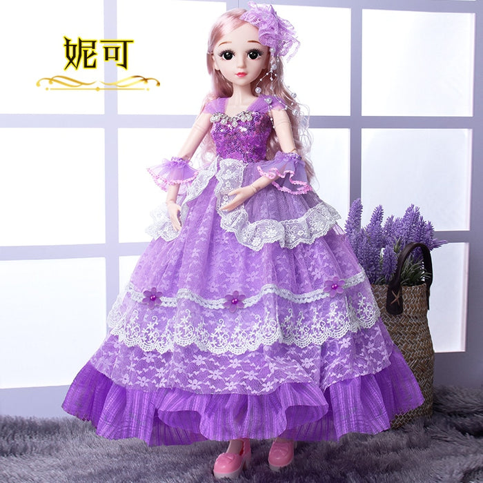 60cm doll set smart girl princess toy multi-joint large oversized toy simulation doll girl toy decoration decoration gift