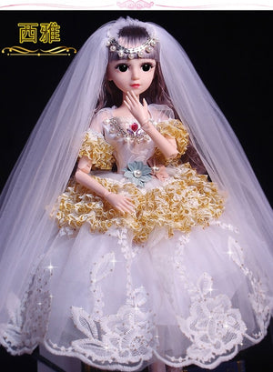 60cm doll set smart girl princess toy multi-joint large oversized toy simulation doll girl toy decoration decoration gift