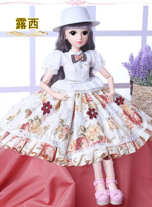 60cm doll set smart girl princess toy multi-joint large oversized toy simulation doll girl toy decoration decoration gift