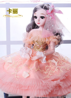 60cm doll set smart girl princess toy multi-joint large oversized toy simulation doll girl toy decoration decoration gift