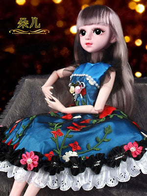 60cm doll set smart girl princess toy multi-joint large oversized toy simulation doll girl toy decoration decoration gift