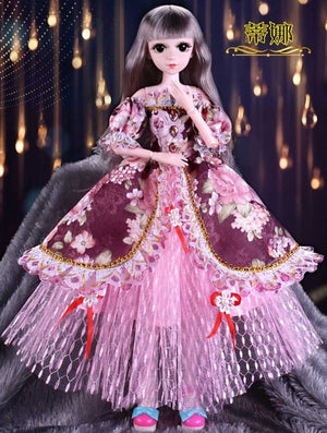 60cm doll set smart girl princess toy multi-joint large oversized toy simulation doll girl toy decoration decoration gift