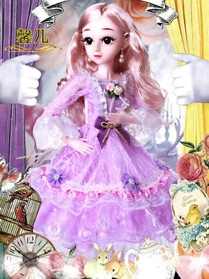 60cm doll set smart girl princess toy multi-joint large oversized toy simulation doll girl toy decoration decoration gift