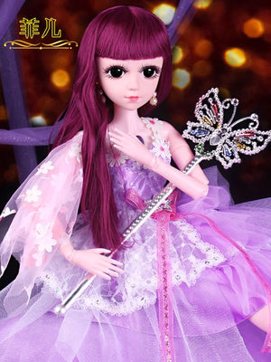 60cm doll set smart girl princess toy multi-joint large oversized toy simulation doll girl toy decoration decoration gift