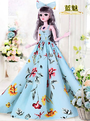 60cm doll set smart girl princess toy multi-joint large oversized toy simulation doll girl toy decoration decoration gift