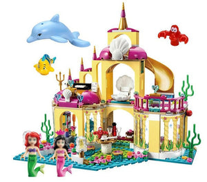 402pcs City Castle Princess Building Blocks Dream Princess Elsa Ice Castle Building Blocks Diy Compatible Legoing Gifts Girl Toy