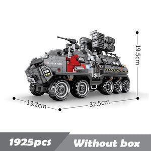 Military Series Carrier Car Building Blocks Toy Set Model Blocks Bricks Educational Toys For Kids Boy Gifts Compatible Legoings