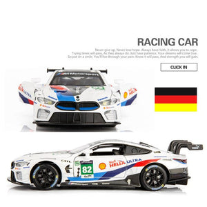 1/32 Super Sport-car M8 Diecasts Model Car Matel Cars Light Sound Alloy Toys For Kids Vehicles Gifts For Children Boy