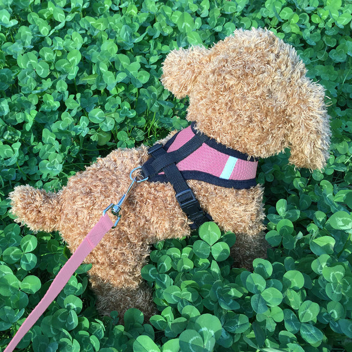 1 pc Adjustable Soft Breathable Pet Dog Soft Chest Harness Vest Belt for Dogs Puppy Collar Leashes Puppy Walking Strap Traction