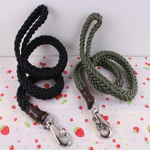 HSWLL Pet rope dog rope chain Tibetan Mastiff Golden Retriever and other large dogs dedicated military green rope