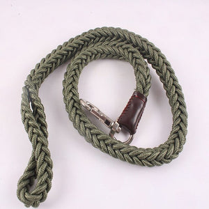 HSWLL Pet rope dog rope chain Tibetan Mastiff Golden Retriever and other large dogs dedicated military green rope