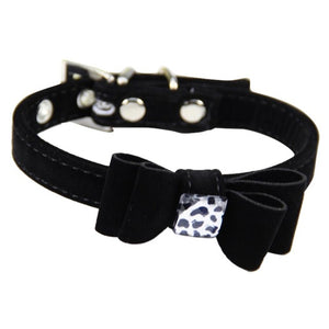 Adjustable Pet Suit Traction Belt Flocking Material Bow Style Dog and Puppy Cats Pets and Other Small Animals Collar 2018