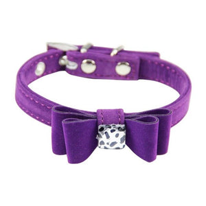 Adjustable Pet Suit Traction Belt Flocking Material Bow Style Dog and Puppy Cats Pets and Other Small Animals Collar 2018