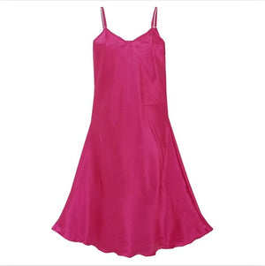 Summer New Women's Sleepwear Female Sexy Spaghetti Strap Nightgown Plus Size XXXL Rayon Nightdress Short Robe Dress Gown