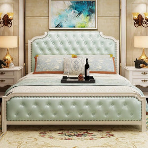 Solid Wood Bed, 1.8 M Double Bed,  European Style Solid Wood Bed