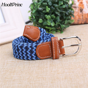 Korean Fashion Children Belt boy Girl Show Elastic all-match belt Child Waist pin buckle Belt Military Training Belt