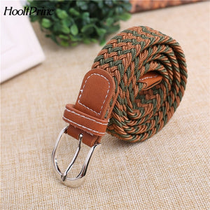 Korean Fashion Children Belt boy Girl Show Elastic all-match belt Child Waist pin buckle Belt Military Training Belt