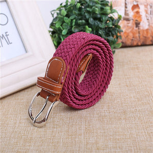 Korean Fashion Children Belt boy Girl Show Elastic all-match belt Child Waist pin buckle Belt Military Training Belt
