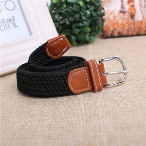Korean Fashion Children Belt boy Girl Show Elastic all-match belt Child Waist pin buckle Belt Military Training Belt