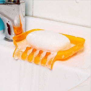 Bathroom Accessories Plastic Soap Holder Creative Soap Dish Storage Soapbox Kitchen Gadget container Bath Goods Kit Banheiro