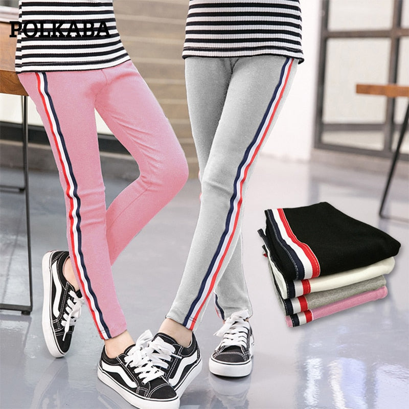 2-11Years Stylish Girl Sports Trousers Toddler Children Jersey Cotton Pants Kids Jersey Bottoms Track Pants for Girls Leggings
