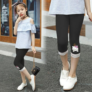 2-11Years Stylish Girl Sports Trousers Toddler Children Jersey Cotton Pants Kids Jersey Bottoms Track Pants for Girls Leggings
