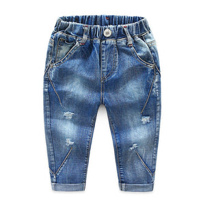 2018 Fall Little Boys Pants Baby Jeans Children Clothing Trousers Baby Pants Casual Toddler Bottom Denim Boys Jeans Kids Clothes