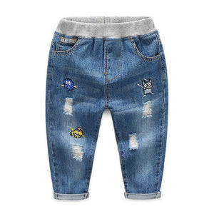 2018 Fall Little Boys Pants Baby Jeans Children Clothing Trousers Baby Pants Casual Toddler Bottom Denim Boys Jeans Kids Clothes