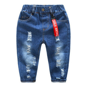2018 Fall Little Boys Pants Baby Jeans Children Clothing Trousers Baby Pants Casual Toddler Bottom Denim Boys Jeans Kids Clothes