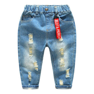 2018 Fall Little Boys Pants Baby Jeans Children Clothing Trousers Baby Pants Casual Toddler Bottom Denim Boys Jeans Kids Clothes