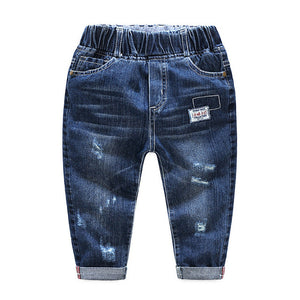 2018 Fall Little Boys Pants Baby Jeans Children Clothing Trousers Baby Pants Casual Toddler Bottom Denim Boys Jeans Kids Clothes