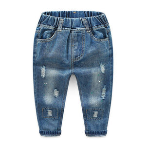 2018 Fall Little Boys Pants Baby Jeans Children Clothing Trousers Baby Pants Casual Toddler Bottom Denim Boys Jeans Kids Clothes
