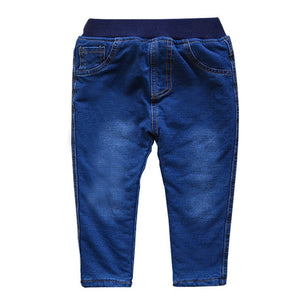 Autumn Winter Baby Boys Jeans Pants Toddler Thicken Kids Boy Trousers Casual Warm Girl Pants Bottom Children Clothing Denim 1-6Y