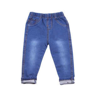 Autumn Winter Baby Boys Jeans Pants Toddler Thicken Kids Boy Trousers Casual Warm Girl Pants Bottom Children Clothing Denim 1-6Y