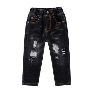 Autumn Winter Baby Boys Jeans Pants Toddler Thicken Kids Boy Trousers Casual Warm Girl Pants Bottom Children Clothing Denim 1-6Y
