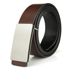 FAJARINA Brand Men's Quality Design PU 2nd Layer Genuine Leather Black Fashion Belts Male Jeans Belt Apparel Accessories for Men