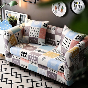 1/2/3/4 Seater Solid Sofa Cover Spandex Modern Elastic Polyester Couch Slipcover Chair Furniture Protector Living Room 24 Colors