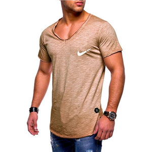 Hot Sale Newest 2019 Summer Men T-shirt Fashion Brand Logo Print Cotton T shirt Men Trend Casual Short sleeve Tshirt Tops tee
