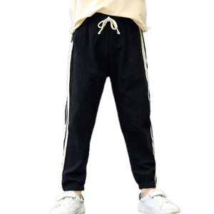 Cotton Linen Baby Girl Clothes Sport Bottom Fashion Children Clothing Boys Pants Casual Sweatpants Girls Pants Kids Trousers