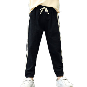 Cotton Linen Baby Girl Clothes Sport Bottom Fashion Children Clothing Boys Pants Casual Sweatpants Girls Pants Kids Trousers