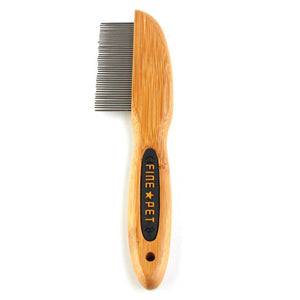 Wood Finishing Dog Comb Pet Dog & Cat Rotating Stainless Steel Pin Comb & Kits for All Coat Types/Brush Comb Rake/Grooming Tools