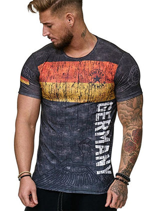 2019 new Sweden letter Man T Shirts Casual Novelty Print T-shirts Short Sleeve Round Neck Brand Tshirts Top Tees