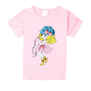 Baby Girls Tshirt Girl Summer Short-Sleeved Casual T-shirts For Kids Children's Cotton Tops Girl's Summer Tee