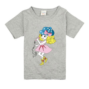 Baby Girls Tshirt Girl Summer Short-Sleeved Casual T-shirts For Kids Children's Cotton Tops Girl's Summer Tee
