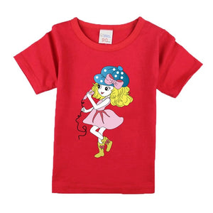 Baby Girls Tshirt Girl Summer Short-Sleeved Casual T-shirts For Kids Children's Cotton Tops Girl's Summer Tee