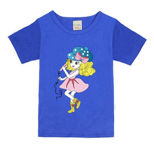 Baby Girls Tshirt Girl Summer Short-Sleeved Casual T-shirts For Kids Children's Cotton Tops Girl's Summer Tee