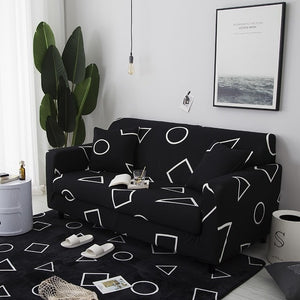 1/2/3/4 Seater Solid Sofa Cover Spandex Modern Elastic Polyester Couch Slipcover Chair Furniture Protector Living Room 24 Colors