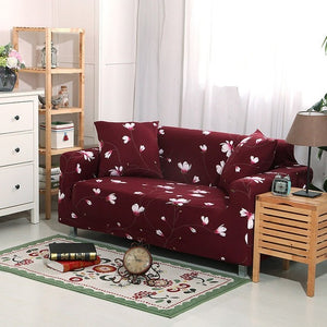 1/2/3/4 Seater Solid Sofa Cover Spandex Modern Elastic Polyester Couch Slipcover Chair Furniture Protector Living Room 24 Colors