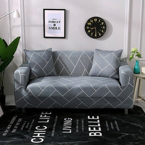 1/2/3/4 Seater Solid Sofa Cover Spandex Modern Elastic Polyester Couch Slipcover Chair Furniture Protector Living Room 24 Colors
